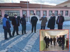 Kaymakam Tortop ve Protokol Üyeleri Köy Okullarını Ziyaret Etti