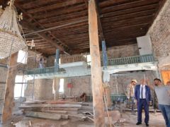 Başkan Mustafa Çöl Hamamönü Camii Restorasyonunu İnceledi