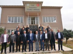 Başkan Mustafa Çöl ve Meclis Üyelerinden Ticaret Borsası’na Ziyaret