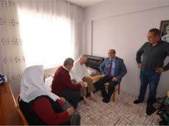 Başkan Mustafa Çöl, Geçmiş Olsun Ziyaretlerine Devam Ediyor