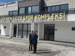 Kaymakam Mehmet Sülün, Vali Gökmen Çiçek Spor Kompleksinde İncelemelerde Bulundu