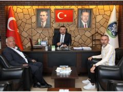 Taşoluk Belediye Başkanı Bilgin Özen’den Başkan Öztaş’a Ziyaret