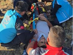 UMKE Ekibi Dönüşte Kazaya Müdahale Etti