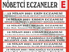 Nöbetçi Eczaneler