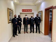 İlçe Emniyet Teşkilatı’ndan Kaymakam Eflatun Can Tortop’a Ziyaret
