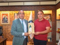 Samsat Belediye Başkanı Halil Farat dan, Başkan Mustafa Çöl’e Ziyaret