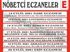 Nöbetçi Eczane Listesi
