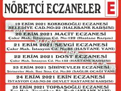 Nöbetçi Eczaneler