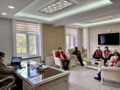 Türk Kızılayından, Kaymakam Eflatun Can Tortop’a Ziyaret