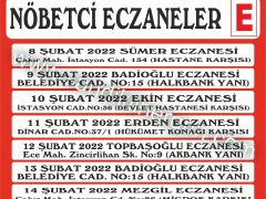 Nöbetçi Eczaneler