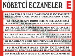 Nöbetçi Eczaneler