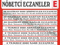 Nöbetçi Eczaneler