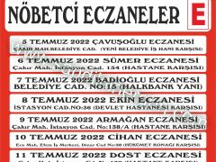 Nöbetçi Eczaneler