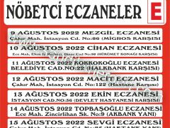Nöbetçi Eczaneler