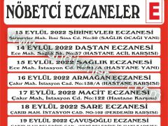 Nöbetçi Eczaneler