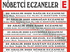 Nöbetçi Eczaneler