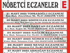Nöbetçi Eczaneler