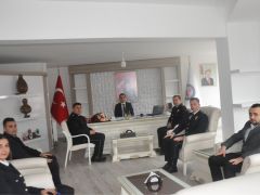 İlçe Emniyet Müdürlüğünden Kaymakam Mehmet Sülün’e Ziyaret