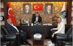 Taşoluk Belediye Başkanı Bilgin Özen’den Başkan Öztaş’a Ziyaret