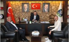 Taşoluk Belediye Başkanı Bilgin Özen’den Başkan Öztaş’a Ziyaret