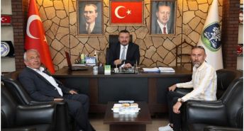 Taşoluk Belediye Başkanı Bilgin Özen’den Başkan Öztaş’a Ziyaret