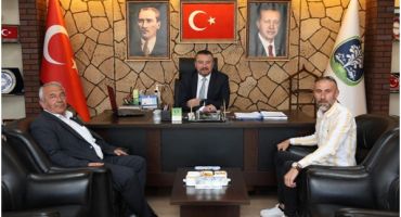 Taşoluk Belediye Başkanı Bilgin Özen’den Başkan Öztaş’a Ziyaret