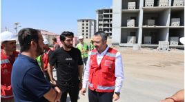 Başkan Öztaş, 5. Etap TOKİ’de İncelemelerde Bulundu