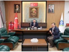 Halk Ozanı Ali Osman Karakuş’tan, Başkan Adnan Öztaş’a Ziyaret