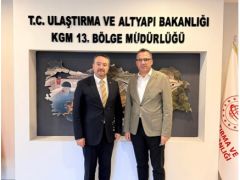 Başkan Adnan Öztaş’tan Karayolları 13. Bölge Müdürlüğüne Ziyareti